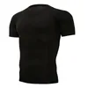 Redação rápida de camiseta de compressão masculina de corrida seca de terno de futebol respirável Fitness Sportswear Roughing Camisa de manga curta Treino 220526