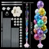 Party Decoration 1/2Set Balloon Stand Holder Column Happy Birthday Adult Kids Baby Wedding Event Baloon