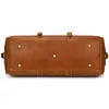 Leather travel bag Vintage Crazy Horse LeatherS luggage bag men's TravelS Shoulder BagS Messenger Handbag