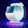 Smart Ice Blue 7 i 1 Hudanalys Diagnos RF + Ultraljud + LON + Kylsystem Dermabrasion Hydrofacials Machine