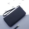 Wallets Canvas Wallet Men Black/gray Long Purse Male Cellphone Bag Zipper Business Card Holder Case Money 17 PositionWallets