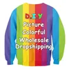 Customized Drop EU US Size DIY Your Own Design Printing 3d Sweatshirts Personalized Hip Hop Punk Crewneck Sweats S 6XL 220704