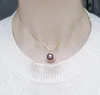 Vogelnest vielseitig Natural Edison Purple Perlen Halskette Ringohrring Juwely dreiteils Set