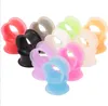 100 Pcs/Lot Mix 7 Couleur Top Vente Corps Bijoux Silicone Oreille Expander Plug Chair Tunnel plug Jauge Emxay Vokwa