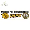 130gsm 150d المواد NCAA Arkansas-pine Bluff Lions Flag Double Side Printing 1.5*5ft (45 سم*150 سم)