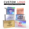 Emballage cadeau boîte de couleur or argent Laser papier ondulé stockage de bijoux petit Carton prend en charge la taille personnalisée et imprimé LogoGift