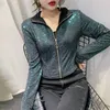 Autumn Jacket Women Glitter Sequined Short Jacket Female Fashion Long Sleeve Design Sense Sexy Bottoming Shirt 220815