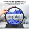 3D Quicksand Decor Picture Round Glass Moving Sand Art In Motion Display Flowing Sand Frame For Home Decor Hourglass Painting 220711