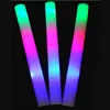 60 шт. Lightup Led Kleurrijke Foam Sticks спонсируется, что гляния дубинки ралли Rave Glow Whands Knipperlicht Stick Party Juichen Levert 2206213510