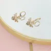 Dangle & Chandelier Korean Exquisite Honey Bee Zircon Earrings Fashion Temperament Versatile Small Charm Elegant Ladies JewelryDangle