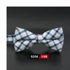 Mens Fashion Vintage Bowtie Check Artificial 100 Cotton Soft Striped Double Fracture Butterfly Men Bow Ties Designer Cravat