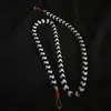 Ins stil nisch enkel svart och vitt emalj rippel pärla halsband mode söta all-match smycken tillbehör