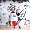 パーティーデコレーション3Dロケットバルーン宇宙飛行士箔バルーン宇宙宇宙宇宙船エットバロンバースボーイキッズバルーンおもちゃのためのバロン