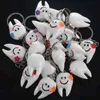 20 pcs Keychain Key Ring Hang Tooth Shape Cute Dental Gift AA220318