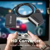 Ingresso HDTV 1080P all'uscita SCART Convertitore audio video Adattatore per cavi TV HD DVD per Sky Box STB Plug and Play Cavo CC