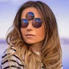 Óculos de sol Terceiro olho Mulheres/homens refletidos refletidos lentes pretas de sol três lentes Eyewear Shades UV400SungLASSes