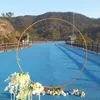 Party Decoration Metal Wedding Arch Frame 1-2.8 Meters Birthday Dinner DIY Background Wall Balloon Support Standing Kit DecorationParty