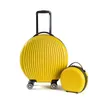 Ensemble de bagages pour femmes avec petit sac à main enfants valise de voyage ronde sur roues transporter notre cabine roulant étrange valise de chariot J220707