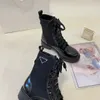 Boots عالية الجودة Boots الكلاسيكية غير المنقولة ROIS Martin Shoes نايلون الصحراء القتالية القتال الجوارب القصيرة جلدية جلدية القابلة للإزالة للنساء الحذاء في الهواء الطلق U660