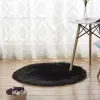 Soft Round carpet Artificial Sheepskin Rug Chair Cover Bedroom Mat Artificial Wool Warm Hairy Carpet Seat Textil Fur Area Rugs wedding decor