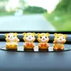 Interiördekorationer Bil Acessory 2022 Happy Year Kawaii Lucky Lovely Shaking Head Cute Tiger Zodiac Center Console Decorations Interior