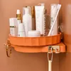 تنظيم تخزين المطبخ الدورية الجرف الإبداعية مثلث متعدد الوظائف الحمام المرحاض الزاوية الحرة لكمة الرف