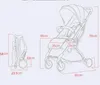 Passeggino leggero per bambini New Fashion Carrozzina per bambini Aereo USA AU RU SPAGNA FRANCIA esentasse