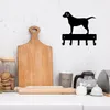 Labrador Retriever Dog -Key Hooks حامل سلسلة المفاتيح -9 بوصة/6 بوصات جدار معدني