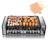 Électrique Ménage Double Brochettes Machine Sans Fumée Barbecue Grill Poêle À Frire Antiadhésive Barbecue Amovible