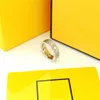 Hochwertiger Volldiamant Herrenringe Verlobungsgeschenk für Frauen Designer Paar Liebesringe 925 Silber Gold Ringe Frau F Schmuck mit Box