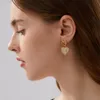 French Fashion Design Stud Three-Dimensional Love Diamond Earrings High-End Heart-Shaped Light Niche Retro Wild Jewelry Gift