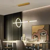 Hänglampor 360 ° Glöd moderna LED -lampor för matsal Kök bar akryl hängande lampor armaturer