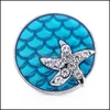 Afitros Rhinestone Pintura de Pintura de Estrela Scon Snap Button Jewelry Conclus￵es 18mm Metal Snaps Buttons