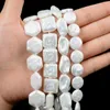 Other Natural Stone Beads White Irregular Shape Punch Freshwater Pearl Loose Spacer For Jewelry Making Necklace BraceletsOther