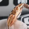 Luxe designerstijl 40 mm herenhorloge Automatische mechanische verlichting Heren saffierspiegel ST9 Klassiek vouwgesp Montre De Luxe horloge
