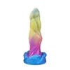 NXY DILDOS 새로운 다채로운 특수한 성기 액체 실리콘 항문 플러그 성인 대안 뒤뜰 장난감 성 제품 220601