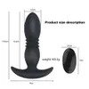 Telescopische dildo-vibrator Draadloze afstandsbediening Buttplug Prostaatmassage Siliconen anale G-spot Stimuleren Volwassen sexy speelgoed