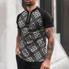 Męskie Biznes Branded Polo Summer Moda Drukowanie Krótki Rękaw Polos Koszula Mężczyzna Casual Street Trend Top T Shirt