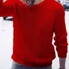 Мужский свитер теплый вязаный свитер сохраняет теплые мужчины джемпер. Повседневные свитеры круглые вязаные вязаные свитера L220801