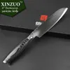 High Quality 5 Japonais VG10 Damas Damas Steel Chef Knife Kitchen Santoku avec couleur de couleur forgée Handle Shippin257W