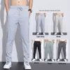 Men's Pants Casual Men Sweatpants Sport Black Gray Solid color Straight Trousers Elastic waist Comfortable 220827