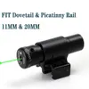Mirino laser tattico verde / rosso da 5 mw Binario da 11 mm 20 mm adatto per cannocchiale da fucile a pistola Interruttore a pulsante on / off