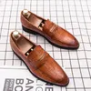 Chaussure en cuir pour l'homme Locs italiens Chaussures de bureau pour hommes authentiques