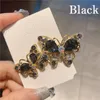 Mignon Double papillon pinces à cheveux pour femmes fille pleine strass épingles à cheveux Barrettes bec de canard pince cheveux accessoires