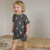 Enkelibb幼児の少年カジュアルTシャツとブルマーOZ高品質の子供ブランドデザイナー夏の服ベビー短袖Tシャツ220620