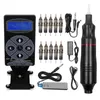 Professional Tattoo Machine Kit Complete Rotary Pen Eyebrow Cartridge Set for Body Art Beginner 220624