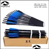 Darts Leisure Sports Games Outdoors 12Pcs 16"17"18"20"Spine 400 Crossbow Bolt Arrows Carbon Arrow For Hunting And Shooting 220115 Drop Del