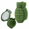 3D Grenade Shape Ice Cube Bandejas de molde Ferramentas de barra de festa Drinks Whisky Wine Diy Maker M7474