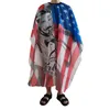 Hairdressing Coth USA Flag Pattern Cutting Hair Salon Barber Cape Professional Hair Stylist Retro Hairdresser Cloth