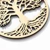 Dekorativa föremål Figurer Trävägg Hängande dekor Tree of Life Fatima Pendant Amulet Sacred Yoga Meditation Healing Artwork Christmas